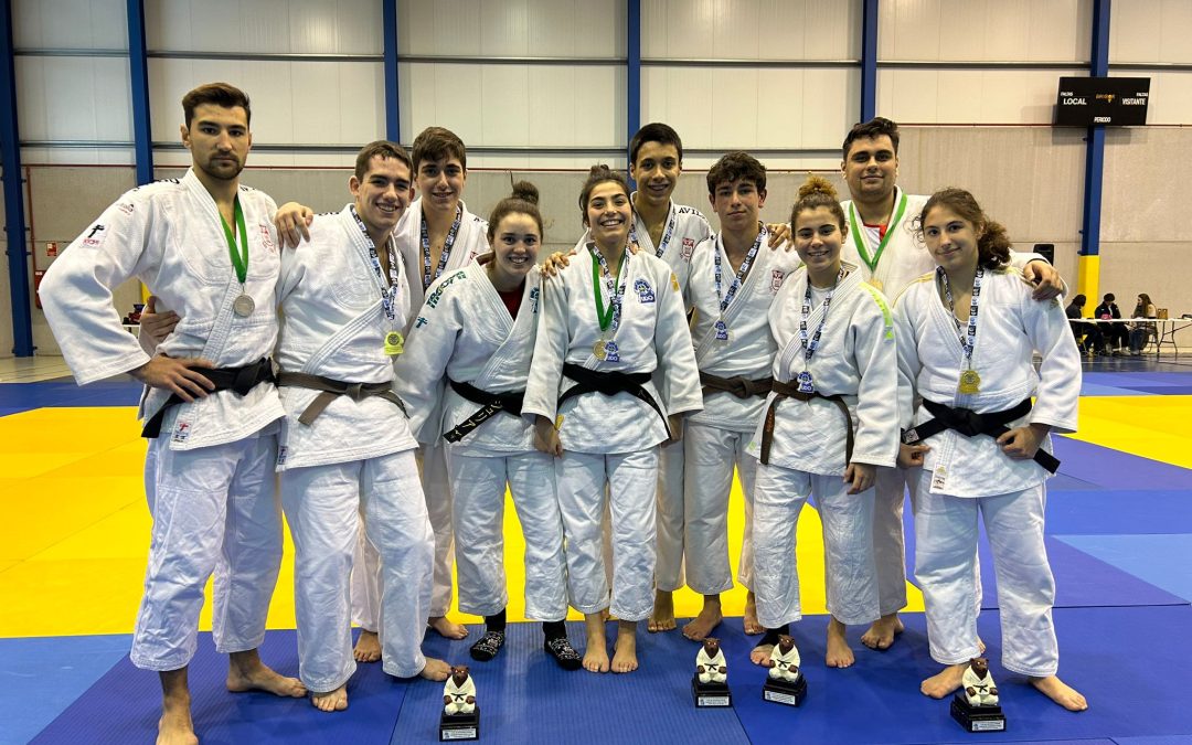 El campeonato de Asturias sub21 y el universitario se cierran con 12 medallas para la expedición de Judo Club Avilés