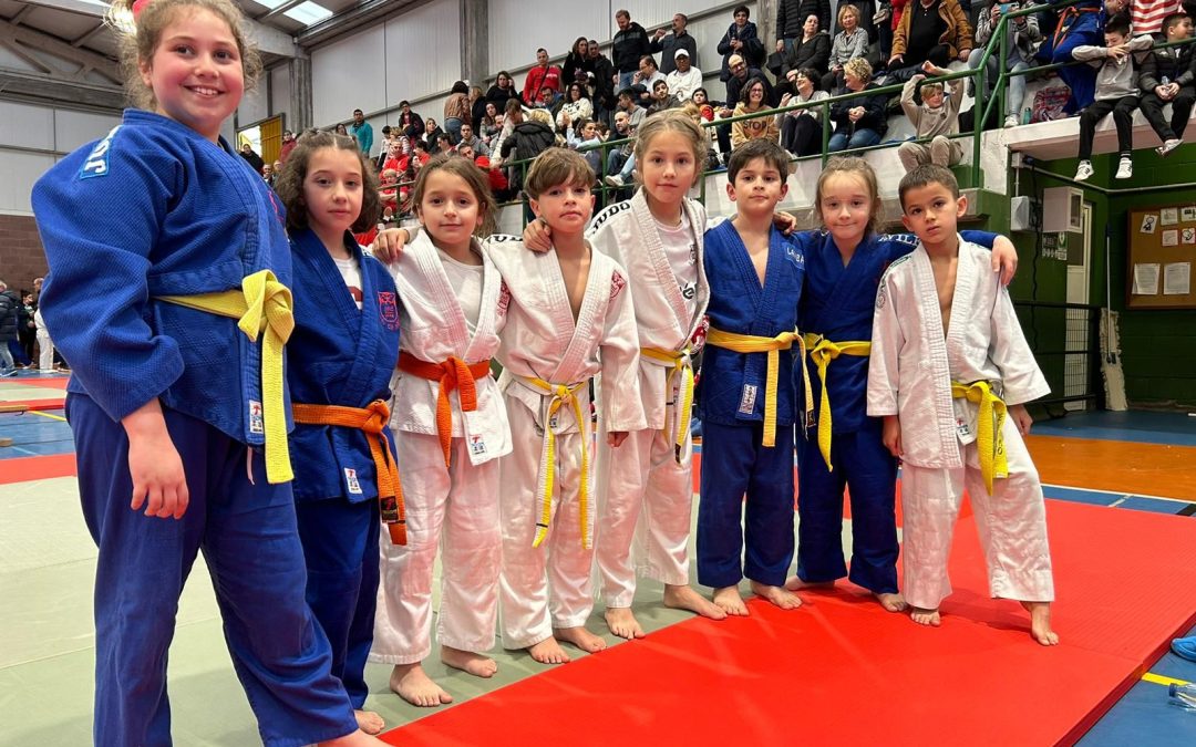 Los equipos benjamines de Judo Club Avilés certifican la pelea por el título de la Liga Norte en la última jornada