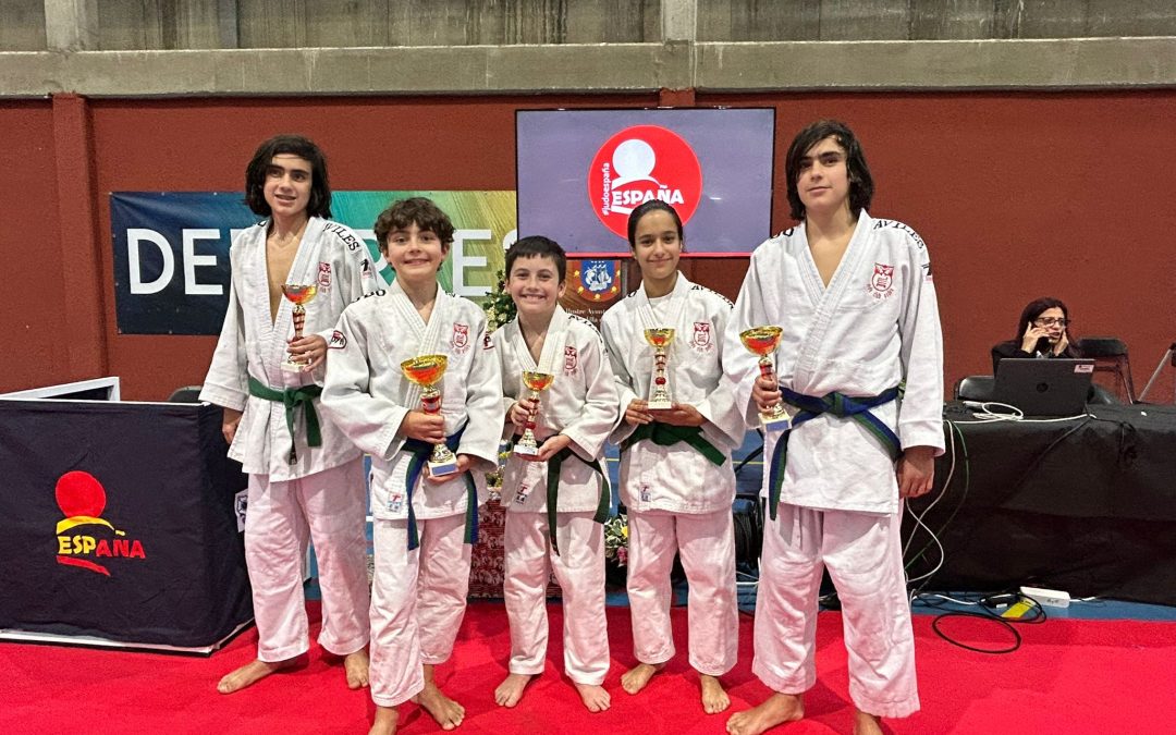 Seis medallas en la Copa de España Infantil y Cadete prolongan el idilio entre Judo Club Avilés y Tenerife