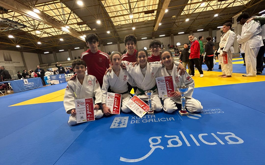 Una plata, un bronce y dos quintos puestos en la Copa de Santiago dejan buen sabor de boca a Judo Club Avilés