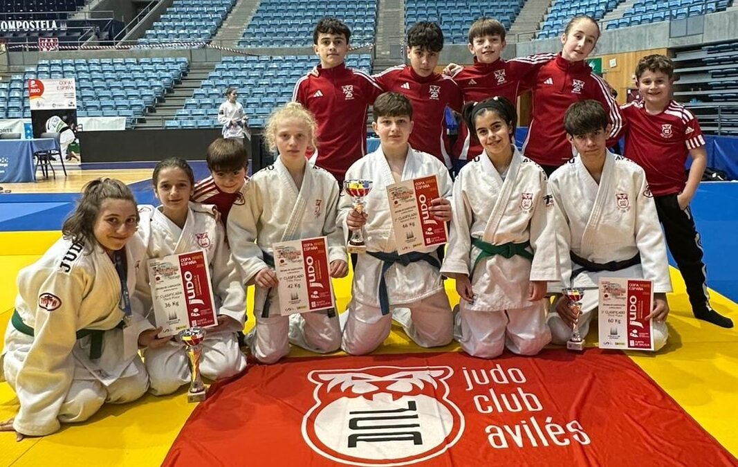 Los infantiles de Judo Club Avilés se traen una plata y dos bronces de la Copa de España de Santiago