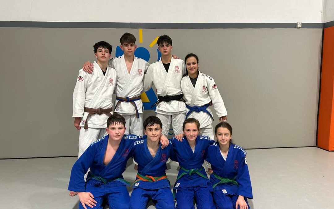 La expedición de Judo Club Avilés, lista para el campeonato de España Infantil y Cadete de Palma de Mallorca