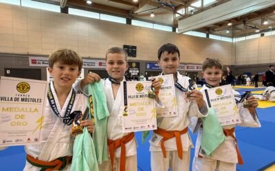 Cinco oros y dos bronces en el II Villa de Móstoles certifican el buen estado de forma de la cantera de Judo Club Avilés